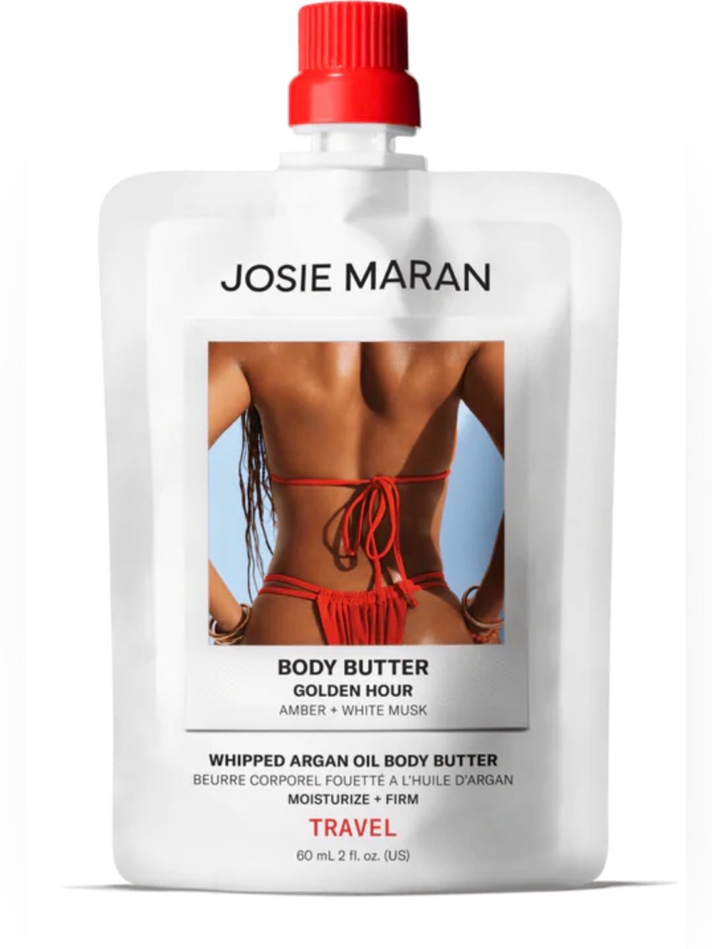 Josie Maran Golden Hour Whipped Argan Oil Body Butter - Travel